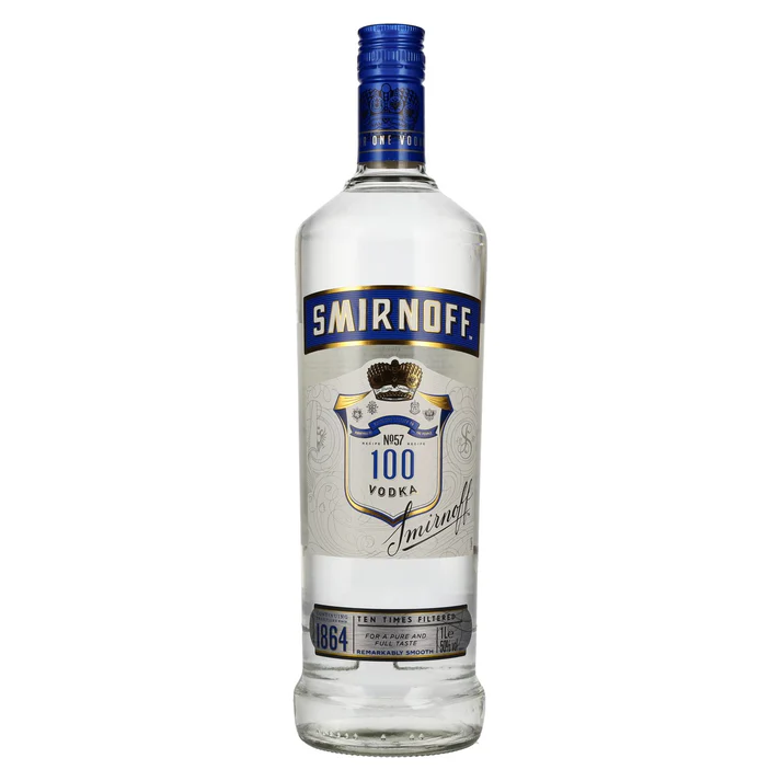 Smirnoff Triple Distilled 100 PROOF Vodka Blue Label