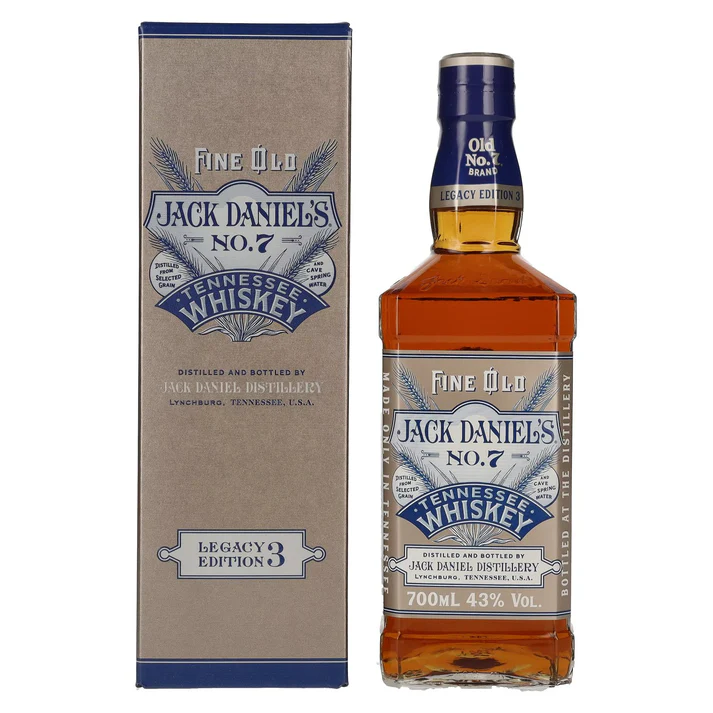 Jack Daniel's Sour Mash Tennessee Whiskey LEGACY EDITION No. 3 - GREY DESIGN